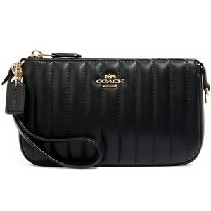 Coach Nolita 19 Nappa leather With Linear Quilting Gold/Black C1850